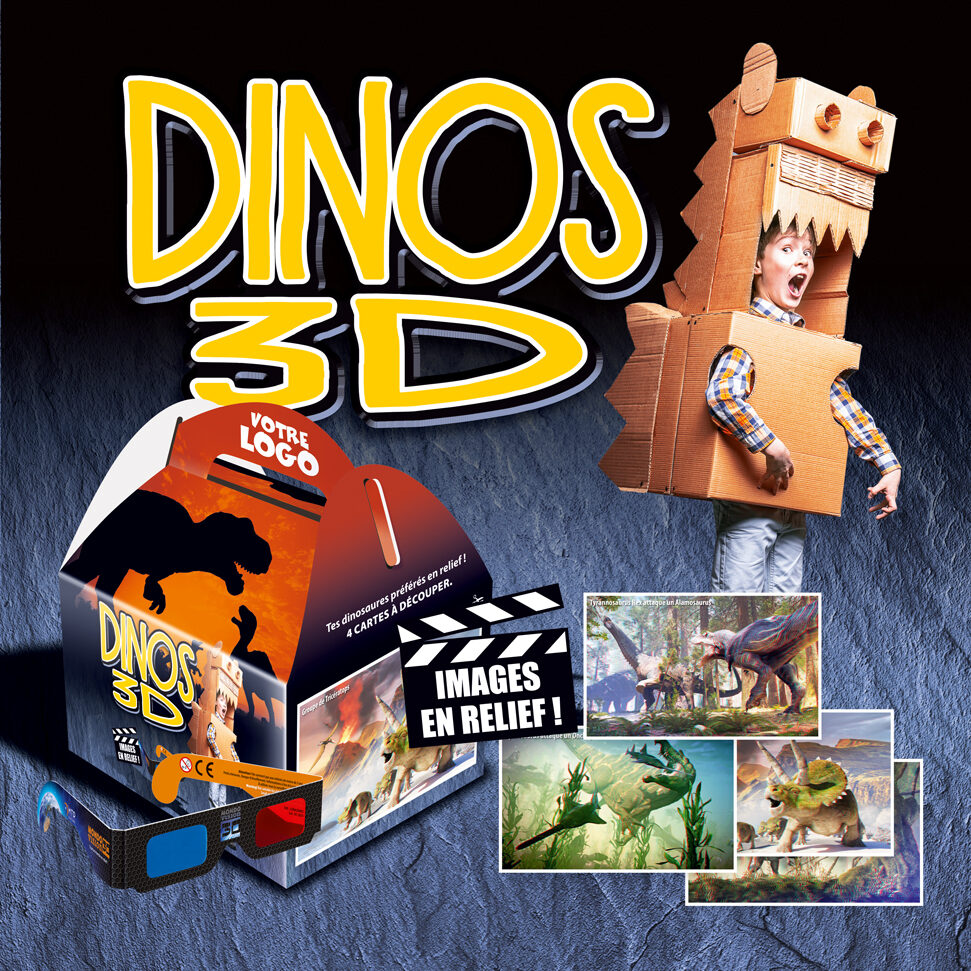 boite menu enfant dinosaures